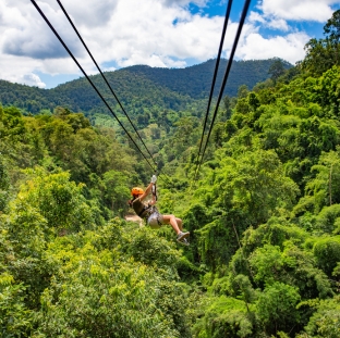 Ziplining